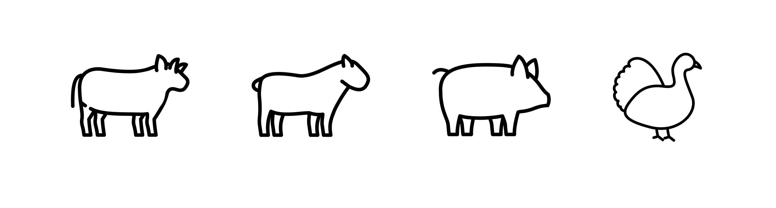Icone de différent animaux